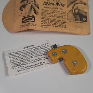 VTG Gundlach No 688 Mica-Nife Laminate Edger Tool w Instructions Envelope